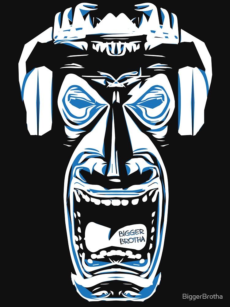 Hawaiian Tiki DJ Design by BiggerBrotha T-Shirts, Hoodie, Sweatshirt | BlankRebels.com (Image 3)