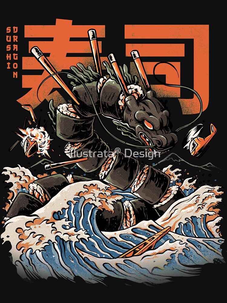 The Black Sushi Dragon by Ilustrata®