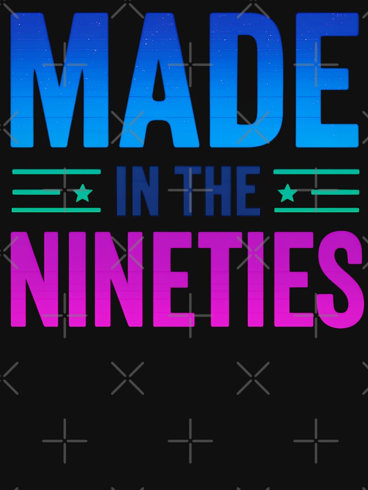 Made in the Nineties Retro 90s Aesthetic T-Shirt by TeeTimeTreasure Hoodie, Sweatshirt | BlankRebels.com (Image 3)