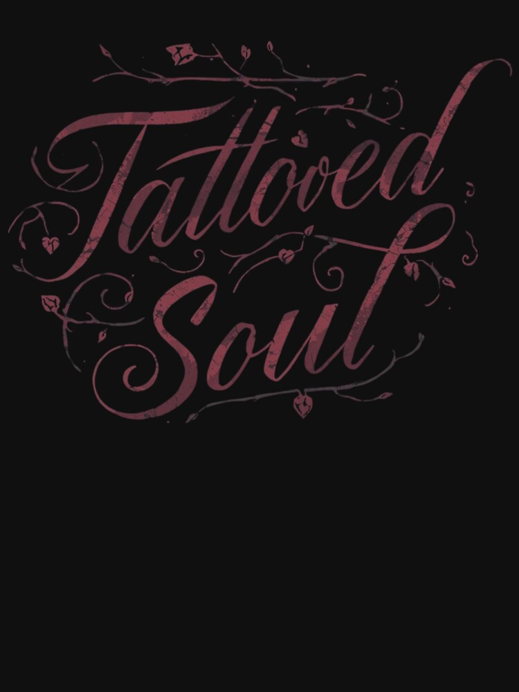 Tattooed Soul – Midnight Bloom Cursive Script by TattooedSoul T-Shirts, Hoodie, Sweatshirt | BlankRebels.com (Image 3)