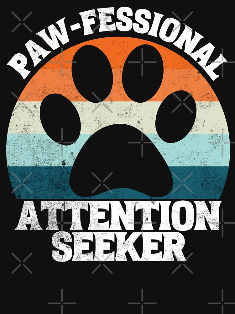Pawfessional Attention Seeker Funny Cat/Dog Pet Bandana Scarf by Zulfiqqar T-Shirts, Hoodie, Sweatshirt (Image 3)
