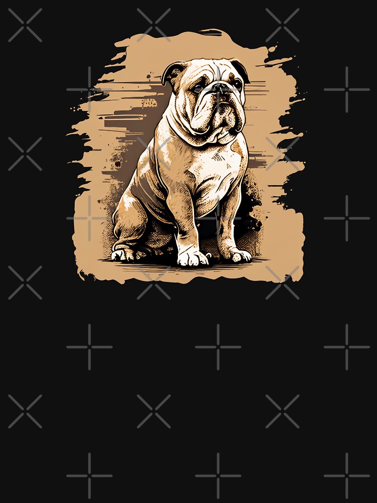 Bulldog - Vintage Brown by WECreations T-Shirts, Hoodie, Sweatshirt | BlankRebels.com (Image 3)