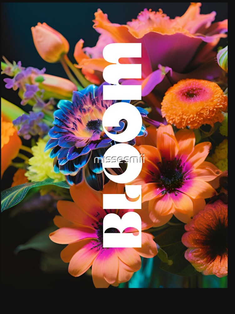 Neonblumen Bloom by WolbergArts T-Shirts, Hoodie, Sweatshirt | BlankRebels.com (Image 2)