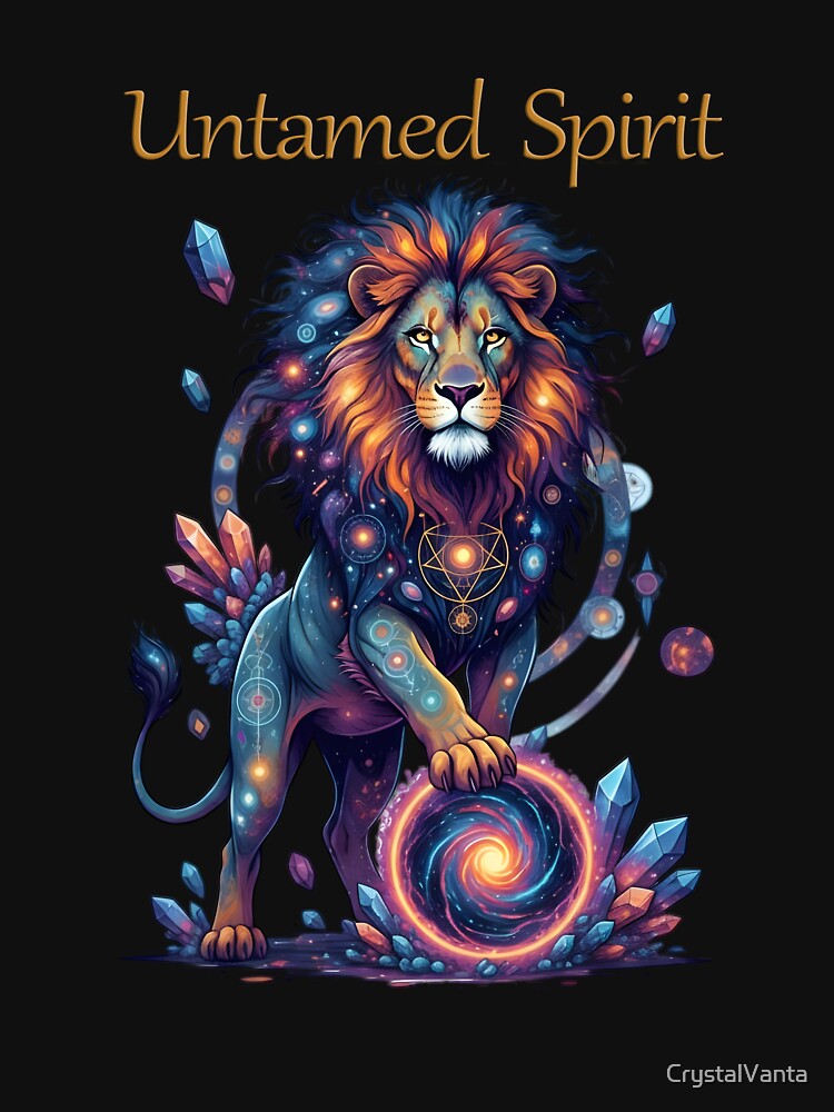 Cosmic Lion Untamed Spirit Celestial Art T-Shirts, Hoodie, Sweatshirt