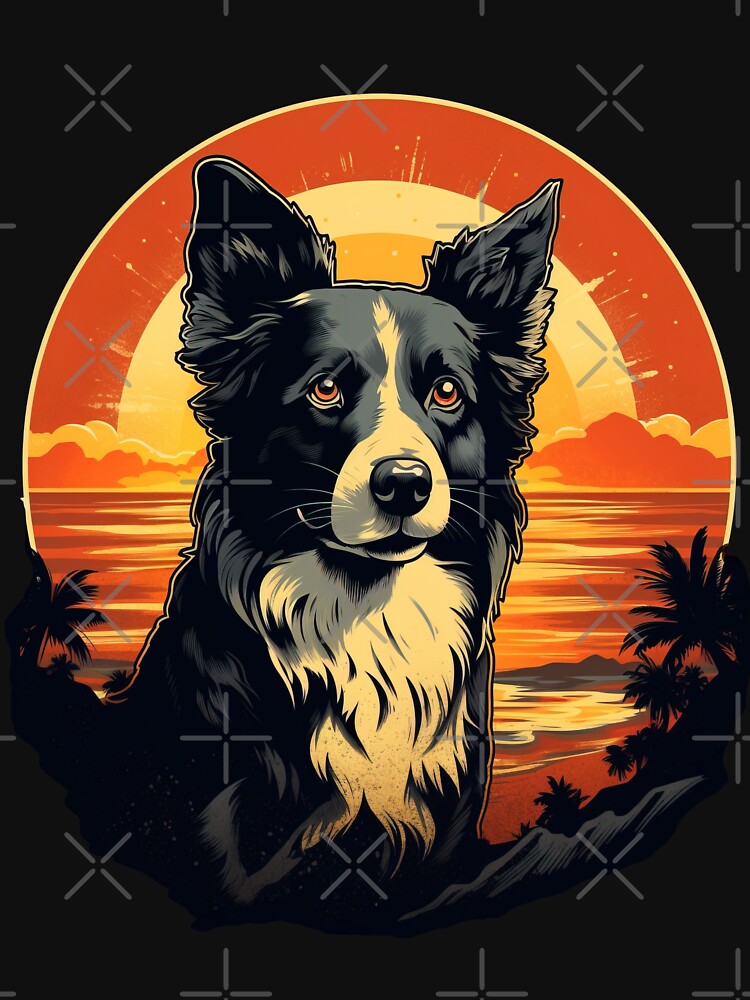 Border Collie Vintage by Metin Ozer T-Shirts, Hoodie, Sweatshirt | BlankRebels.com (Image 3)