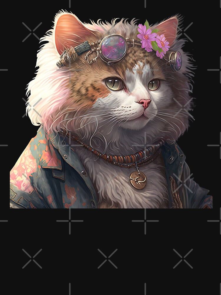 Hippie cat by AnimalArtPhotos T-Shirts, Hoodie, Sweatshirt | BlankRebels.com (Image 3)