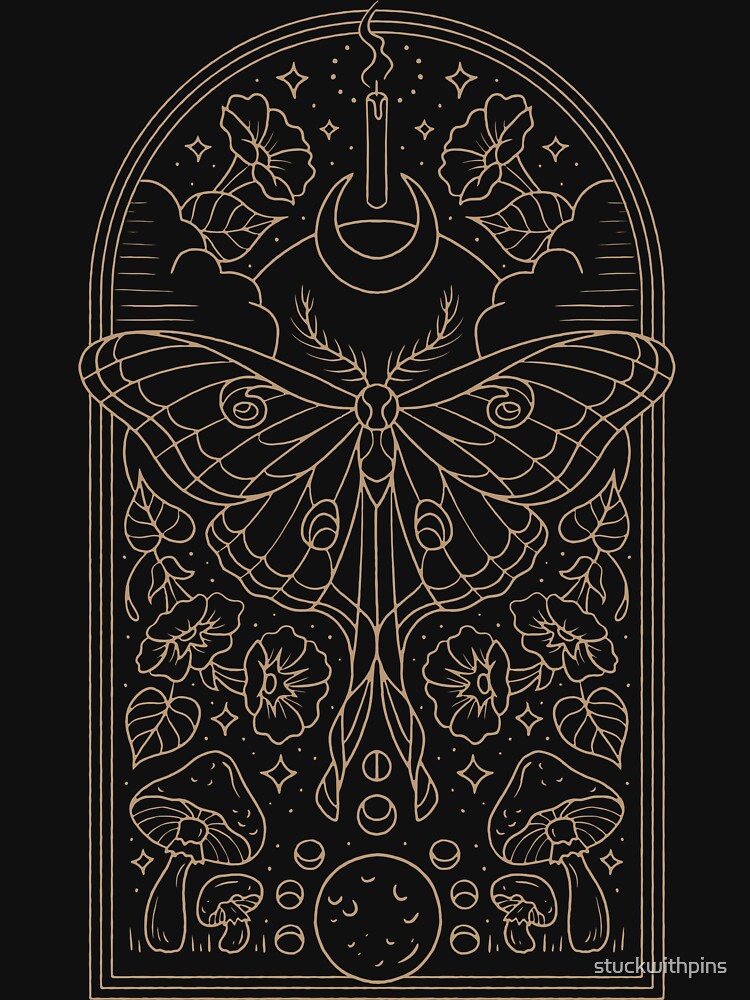 Moon Moth by stuckwithpins T-Shirts, Hoodie, Sweatshirt | BlankRebels.com (Image 3)