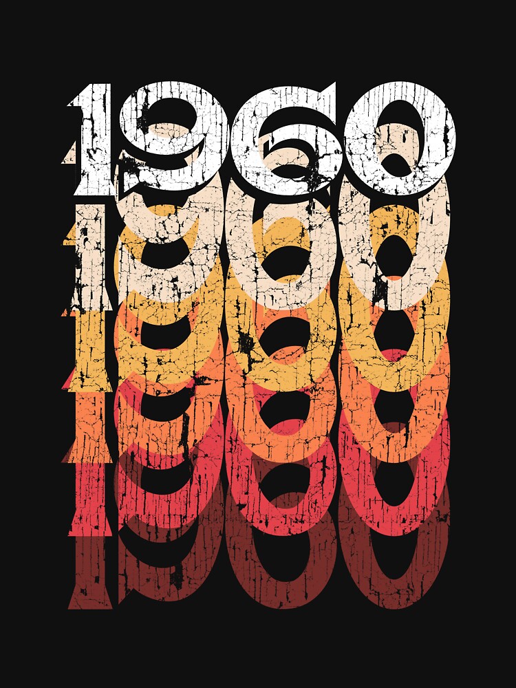 Vintage 60s 58th Birthday T Shirt Distressed 1960 Mom Gift by roarr Hoodie, Sweatshirt | BlankRebels.com (Image 3)