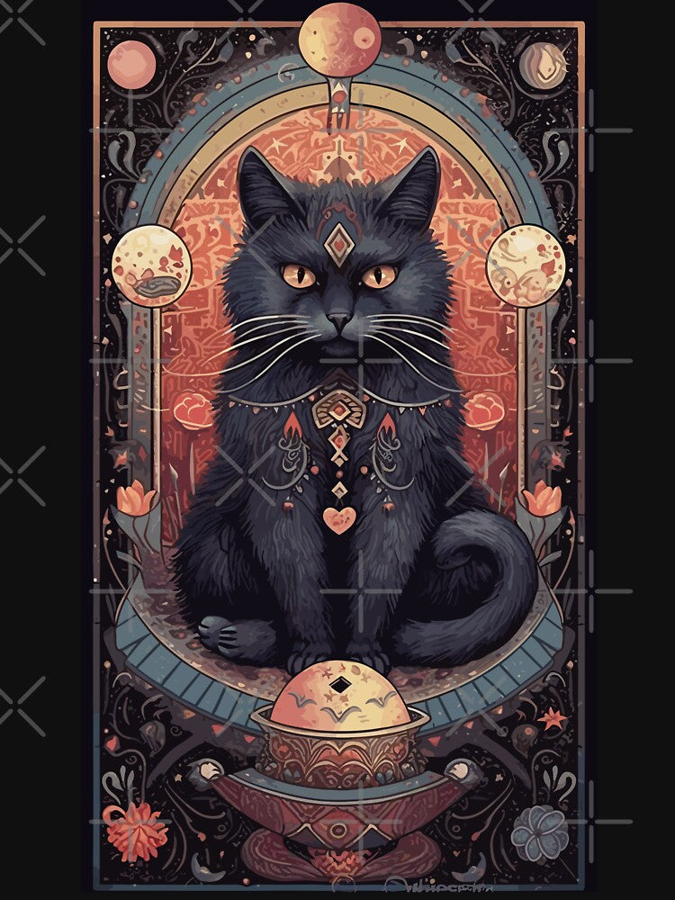 The Cat in the Tarot Card by ChelaDesigns T-Shirts, Hoodie, Sweatshirt | BlankRebels.com (Image 3)