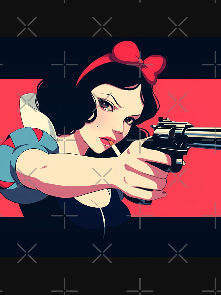 Snow white with a gun by Rad Radwa T-Shirts, Hoodie, Sweatshirt | BlankRebels.com (Image 3)