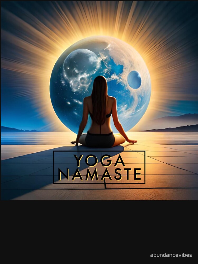 Yoga Namaste grateful calm by abundancevibes T-Shirts, Hoodie, Sweatshirt | BlankRebels.com (Image 3)