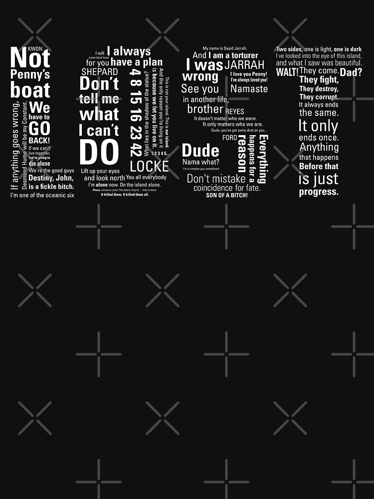 LOST Quotes // Classic Drama Tv Show, Sci-Fi, Geek by Geekydog