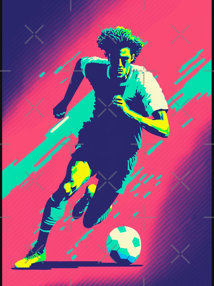 Vaporwave Football soccer player by RESToRAPTOR T-Shirts, Hoodie, Sweatshirt | BlankRebels.com (Image 3)