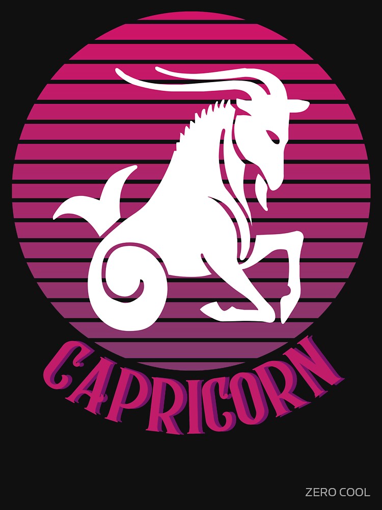 Capricorn Vintage Zodiac Astrological Sign Retro Rainbow T-Shirts, Hoodie, Sweatshirt