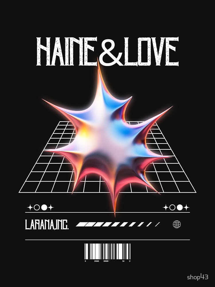 haine&love y2k by shop43 T-Shirts, Hoodie, Sweatshirt | BlankRebels.com (Image 3)