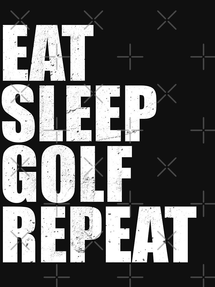 Eat Sleep Golf Repeat Cute Funny High School Team T Shirt Vintage Style Distressed Stressed by arcadetoystore... (Image 3)