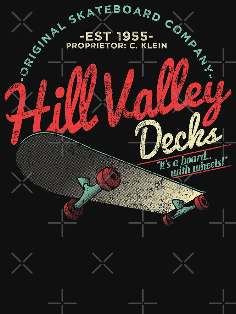 Hill Valley Decks Original Skateboard Company by ByteCage T-Shirts, Hoodie, Sweatshirt | BlankRebels.com (Image 3)
