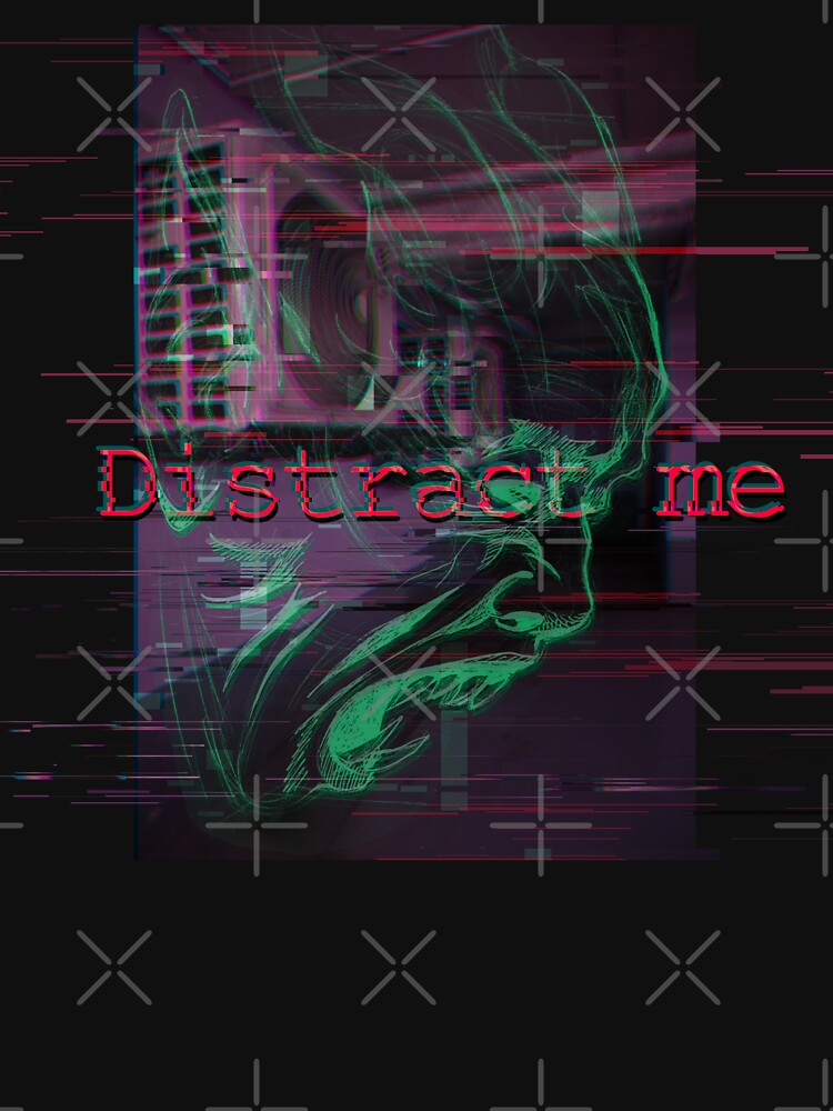 Distract Me - Glitched Demon by DanniDan T-Shirts, Hoodie, Sweatshirt | BlankRebels.com (Image 3)