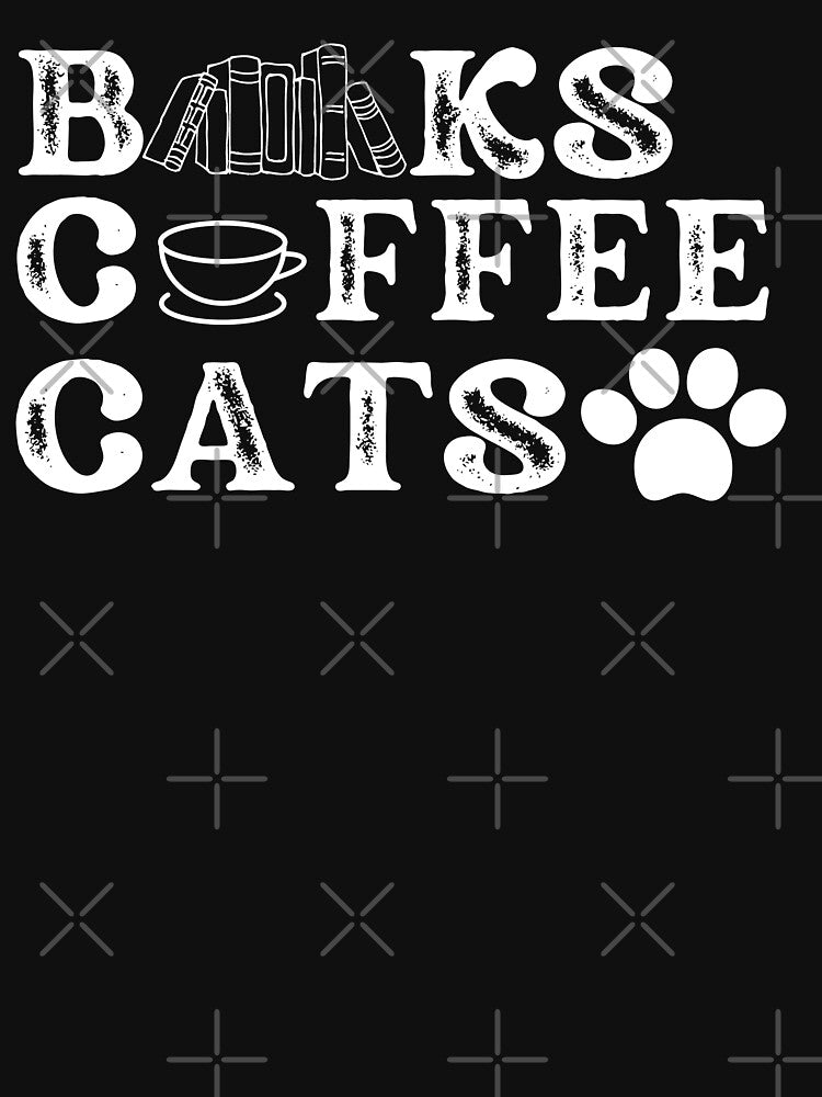 Books And Coffee And Cats by Cheeeeky T-Shirts, Hoodie, Sweatshirt | BlankRebels.com (Image 3)