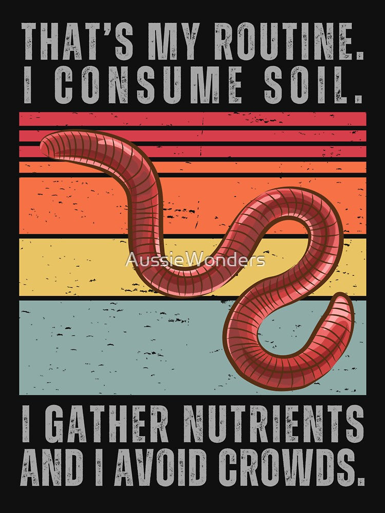Earthworm Retro Sunset | Worm Vintage Retro Sunset by AussieWonders T-Shirts, Hoodie, Sweatshirt | BlankRebels.com (Image 3)