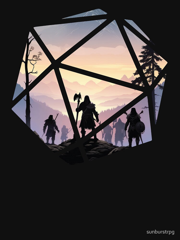 DnD D20 Landscape by sunburstrpg T-Shirts, Hoodie, Sweatshirt | BlankRebels.com (Image 3)