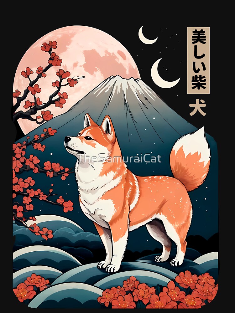 Shiba Inu 5 by TheSamuraiCat T-Shirts, Hoodie, Sweatshirt | BlankRebels.com (Image 3)
