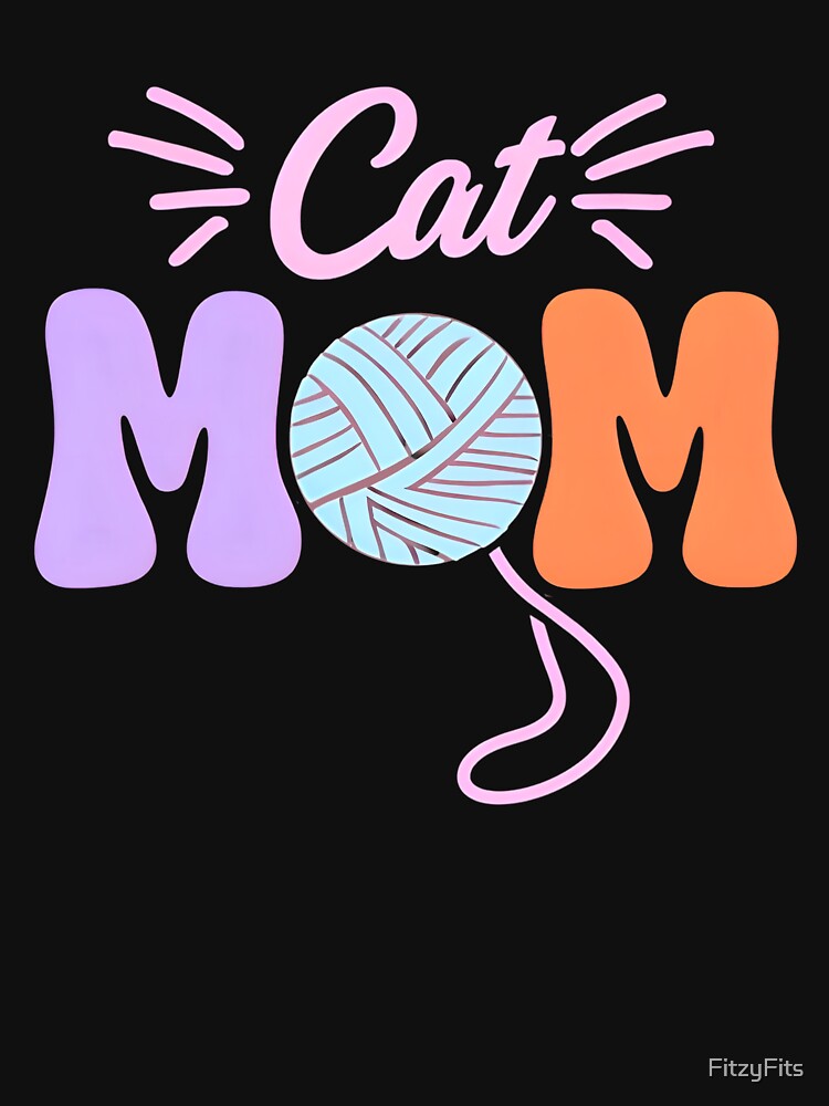 Cat Mom Shirt – Cute Feline Mama Tee, Funny Cat Lover Gift for Women, Mother’s Day Cat Owner T-shirt by... (Image 3)