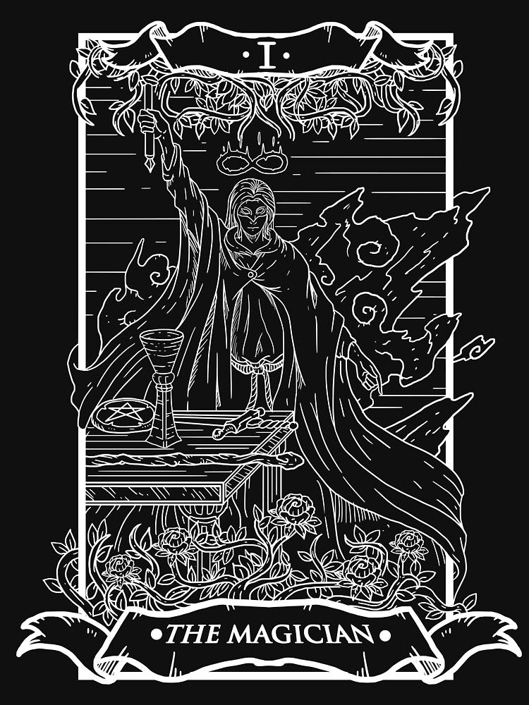 Tarot Card The Magician Dark Edition by Fabian Manser T-Shirts, Hoodie, Sweatshirt | BlankRebels.com (Image 3)