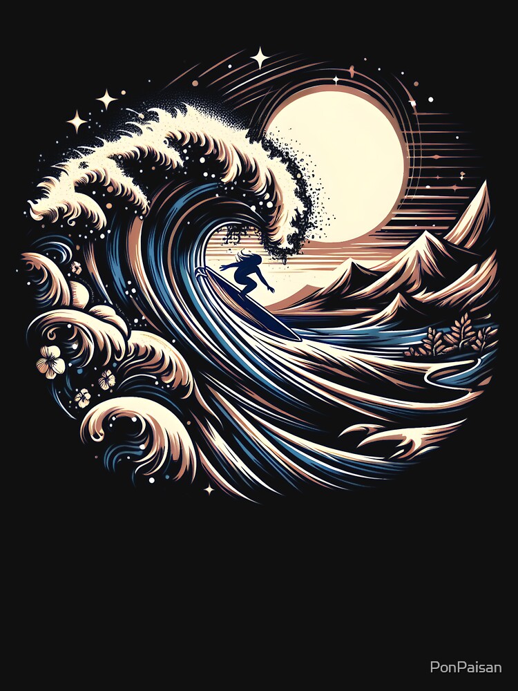 Surfing Longboard T-Shirts, Hoodie, Sweatshirt