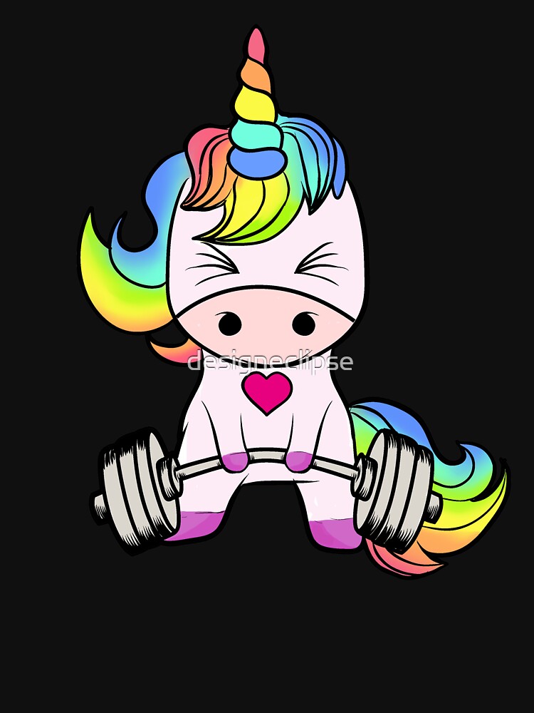 Unicorn Weightlifting by designeclipse T-Shirts, Hoodie, Sweatshirt | BlankRebels.com (Image 3)