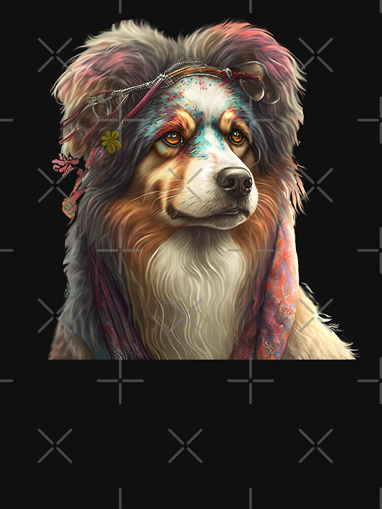 Hippie dog by AnimalArtPhotos T-Shirts, Hoodie, Sweatshirt | BlankRebels.com (Image 3)