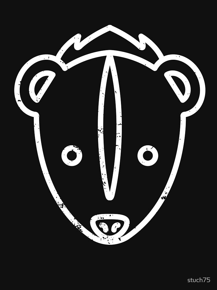 Weasel Portrait Line Art by stuch75 T-Shirts, Hoodie, Sweatshirt | BlankRebels.com (Image 3)