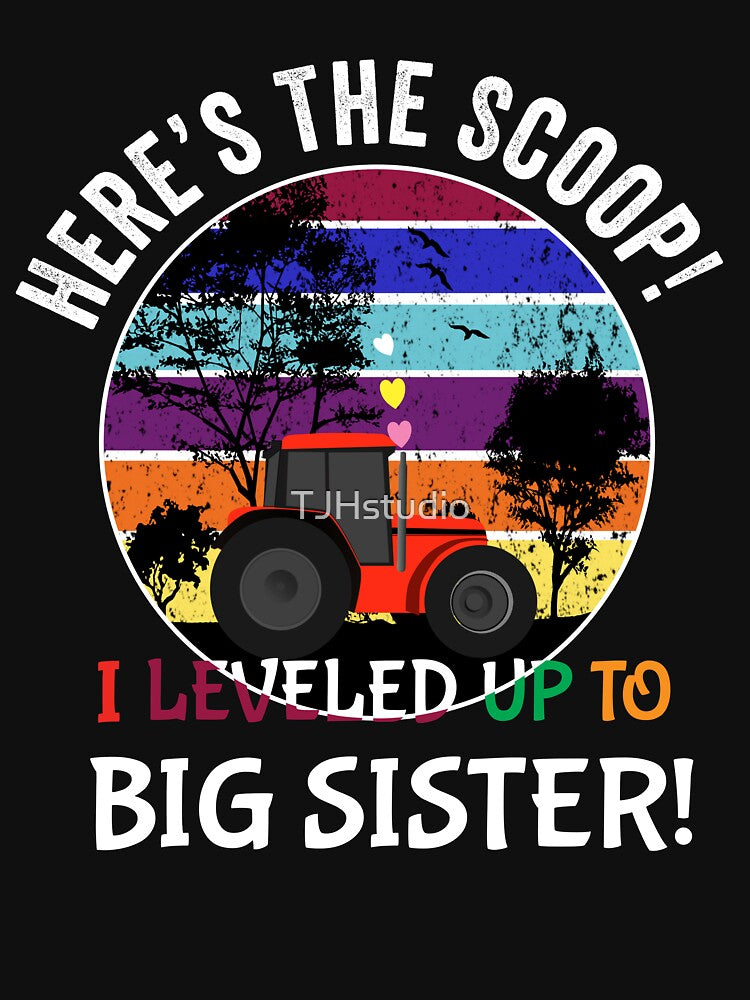 Here’s the scoop! I leveled up to big sister! by TJHstudio T-Shirts, Hoodie, Sweatshirt | BlankRebels.com (Image 3)