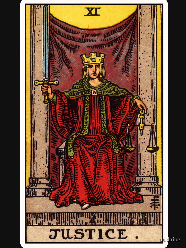 II. Justice Tarot Card by wildtribe T-Shirts, Hoodie, Sweatshirt | BlankRebels.com (Image 3)