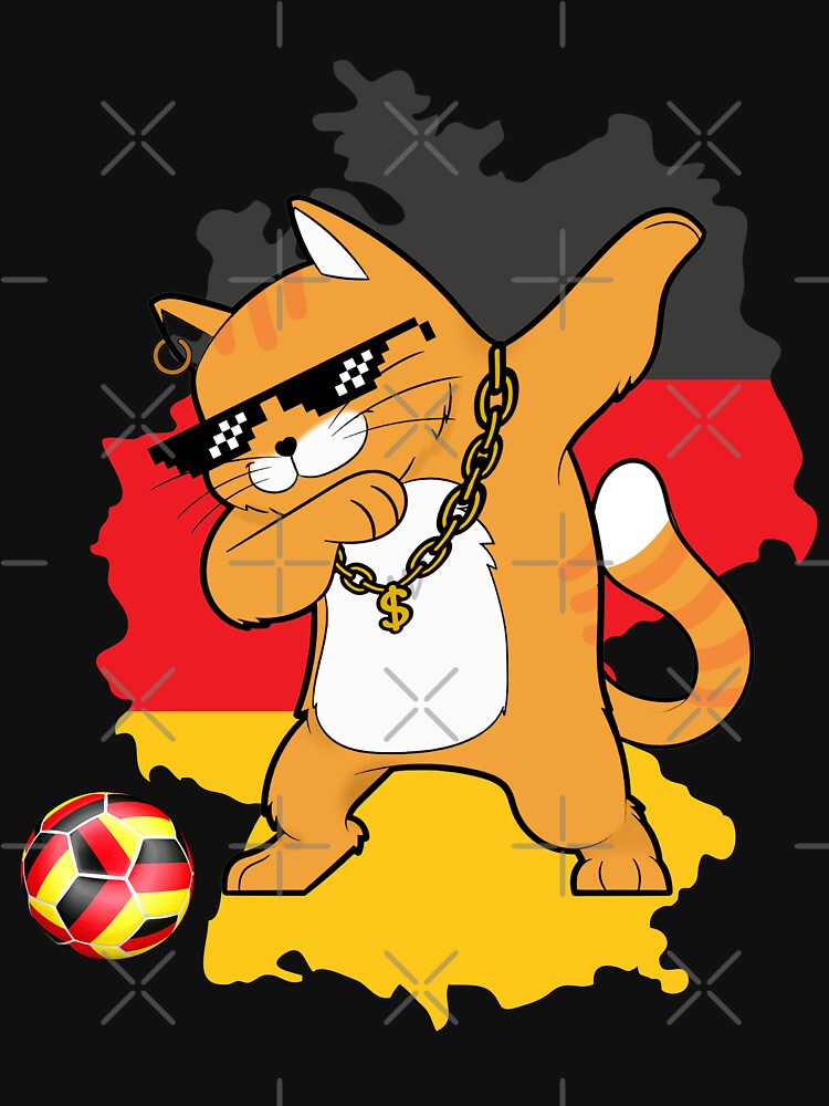 Cool Dabbing Cat - German Soccer by Georgy09