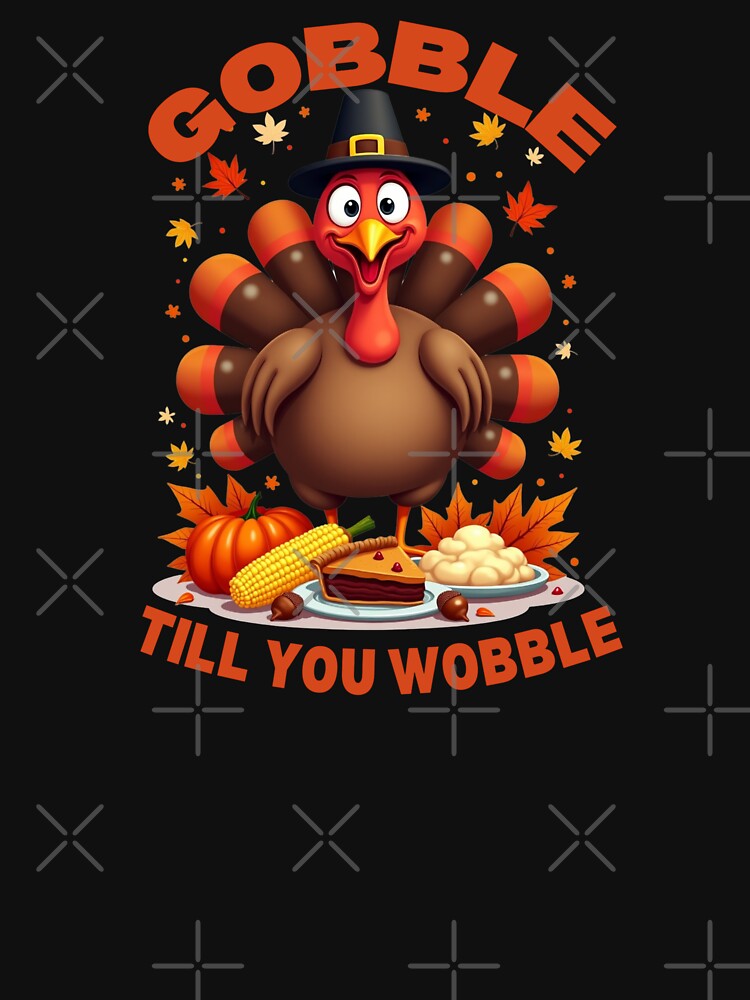 Gobble Till You Wobble - Thanksgiving Day by MSMPrintDesign T-Shirts, Hoodie, Sweatshirt | BlankRebels.com (Image 3)