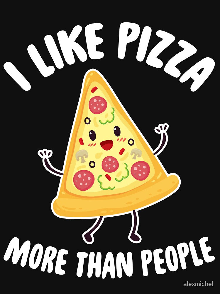 I like pizza more than people - Pizza Lover by Captain Mood T-Shirts, Hoodie, Sweatshirt | BlankRebels.com (Image 3)