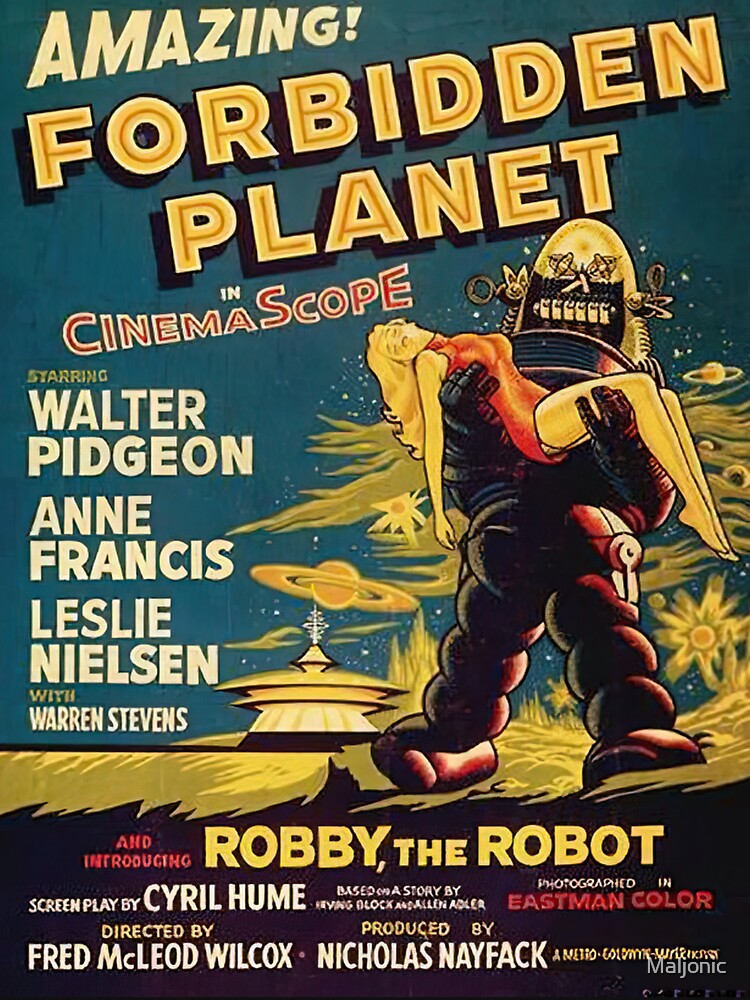 Forbidden Planet 1956 Science Fiction Sci Fi Poster Ad Gift by Maljonic