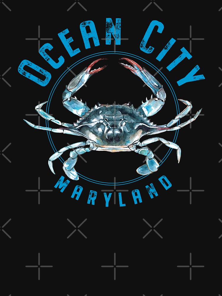 Ocean City Maryland Blue Crab Design by Futurebeachbum T-Shirts, Hoodie, Sweatshirt | BlankRebels.com (Image 3)