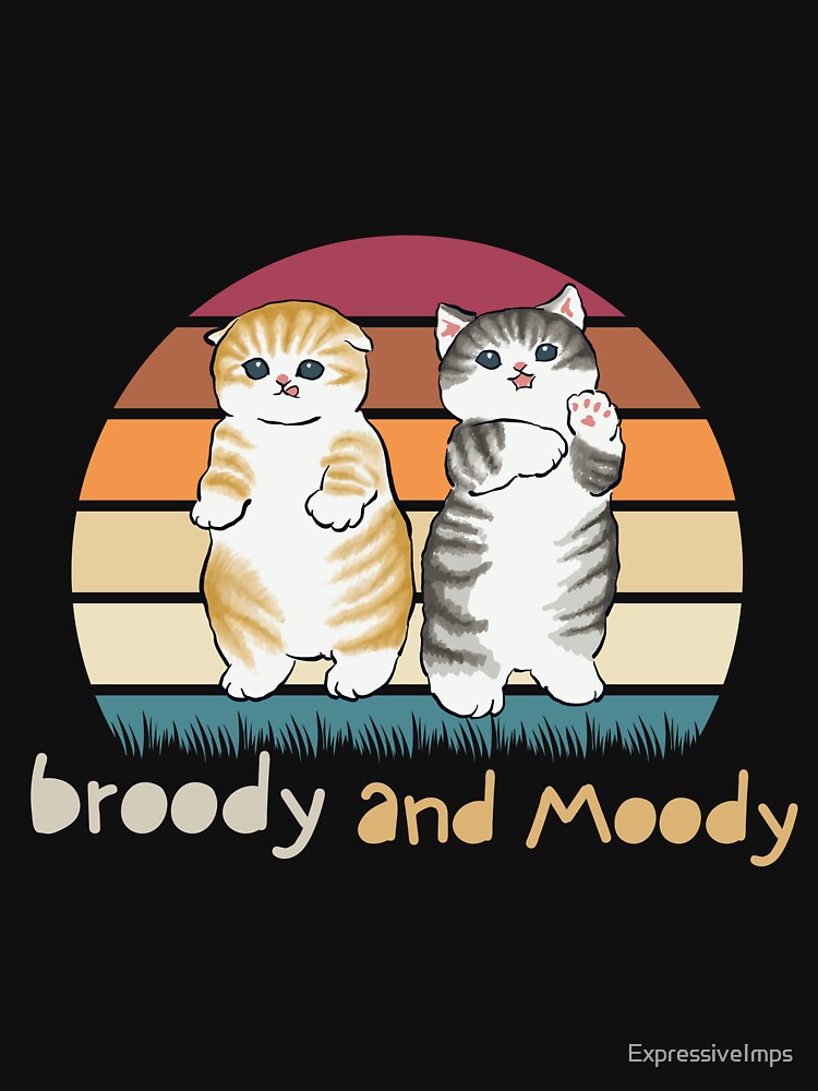 Broody and Moody (cats) by Expressive Imprints T-Shirts, Hoodie, Sweatshirt | BlankRebels.com (Image 3)