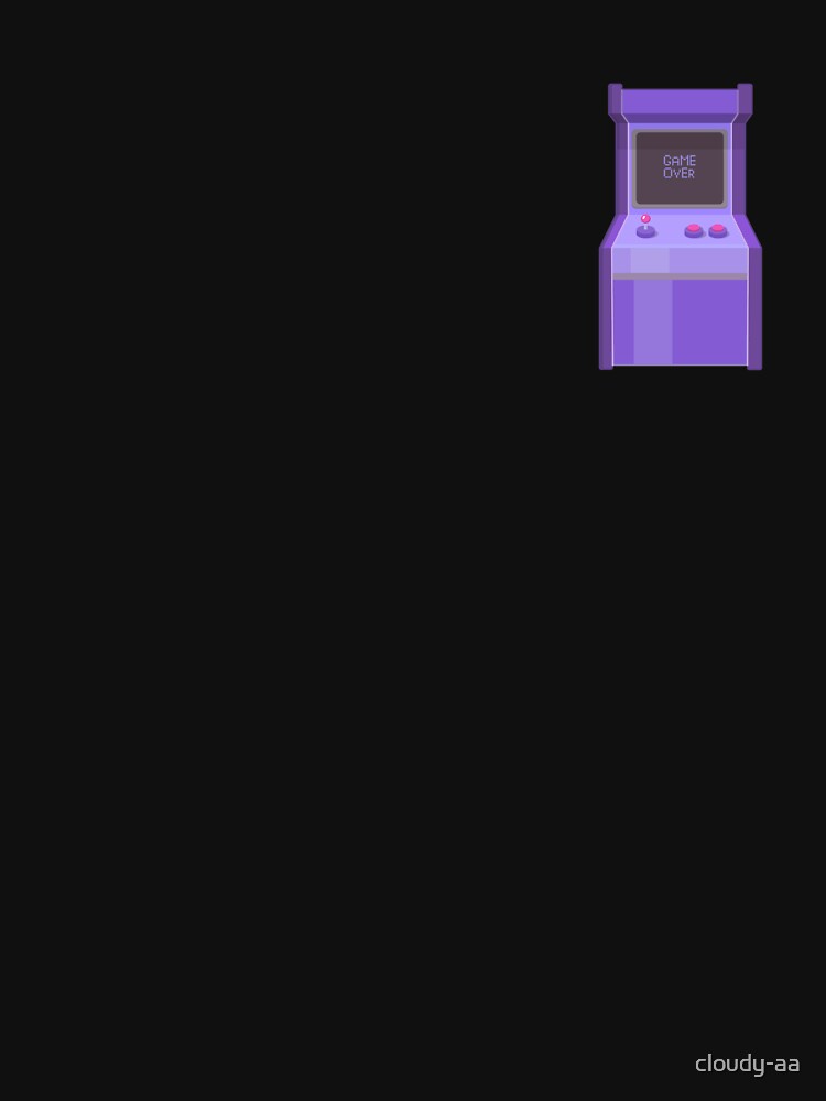 Game over arcade console purple by cloudy-aa