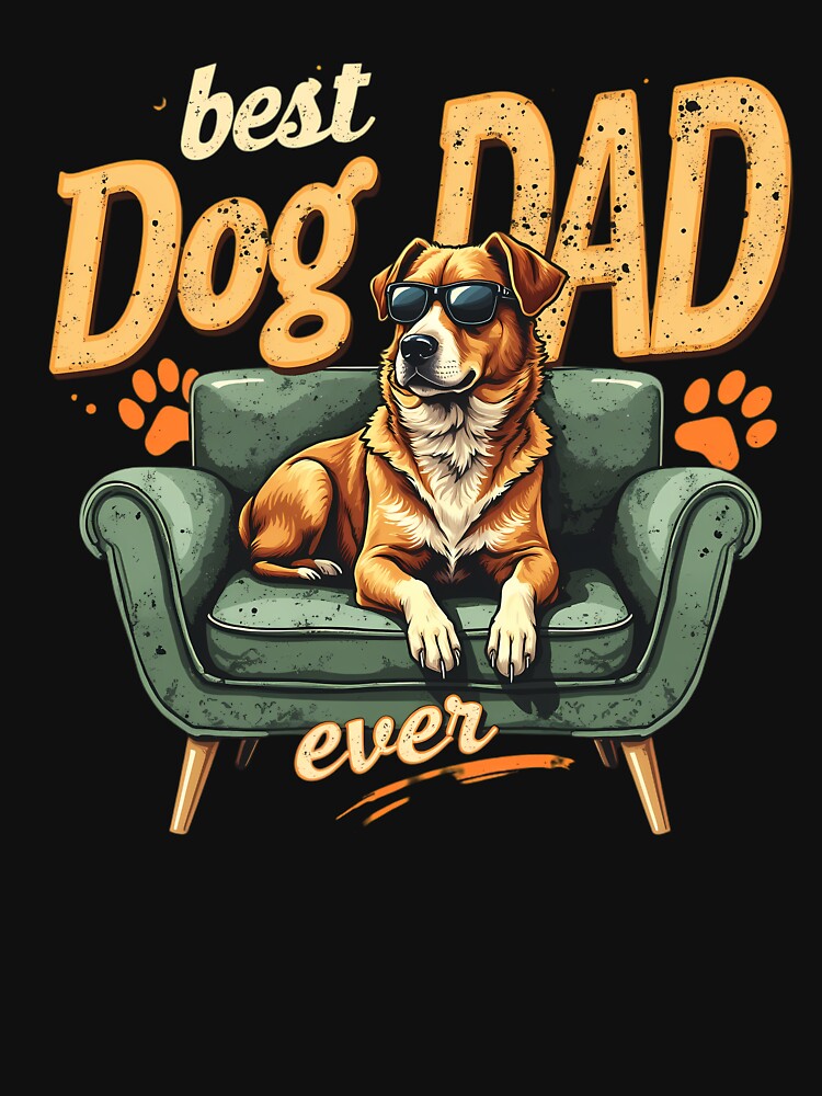 Vintage Best Dog Dad Ever Dog Daddy by motivato T-Shirts, Hoodie, Sweatshirt | BlankRebels.com (Image 3)