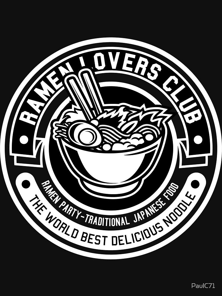 Ramen Lovers Club Image with Bowl of Ramen by PaulC71 T-Shirts, Hoodie, Sweatshirt | BlankRebels.com (Image 2)