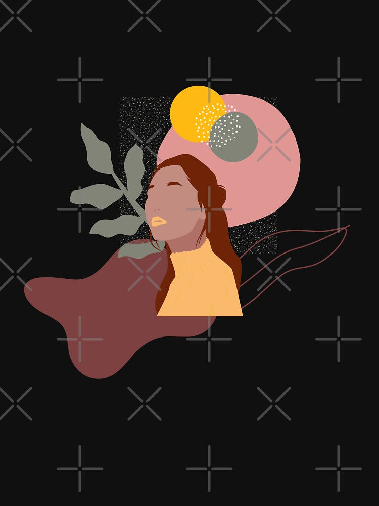 Boho Girl Nature yellow by BeeMeCreative T-Shirts, Hoodie, Sweatshirt | BlankRebels.com (Image 3)