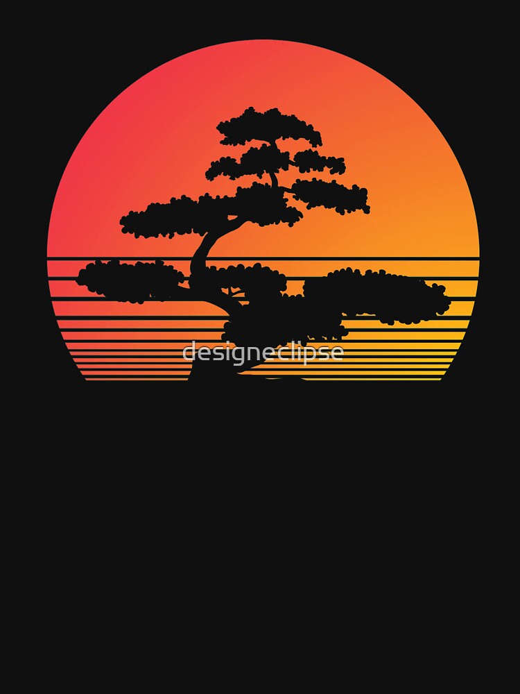 Bonsai Tree Sunset by designeclipse T-Shirts, Hoodie, Sweatshirt | BlankRebels.com (Image 3)