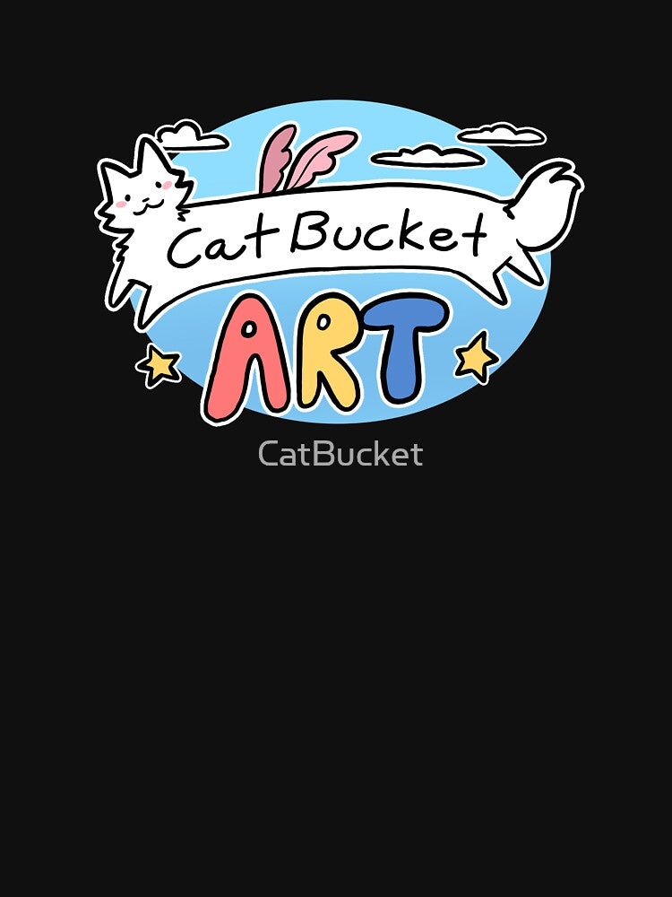 CatBucket Art Logo by CatBucket T-Shirts, Hoodie, Sweatshirt | BlankRebels.com (Image 3)