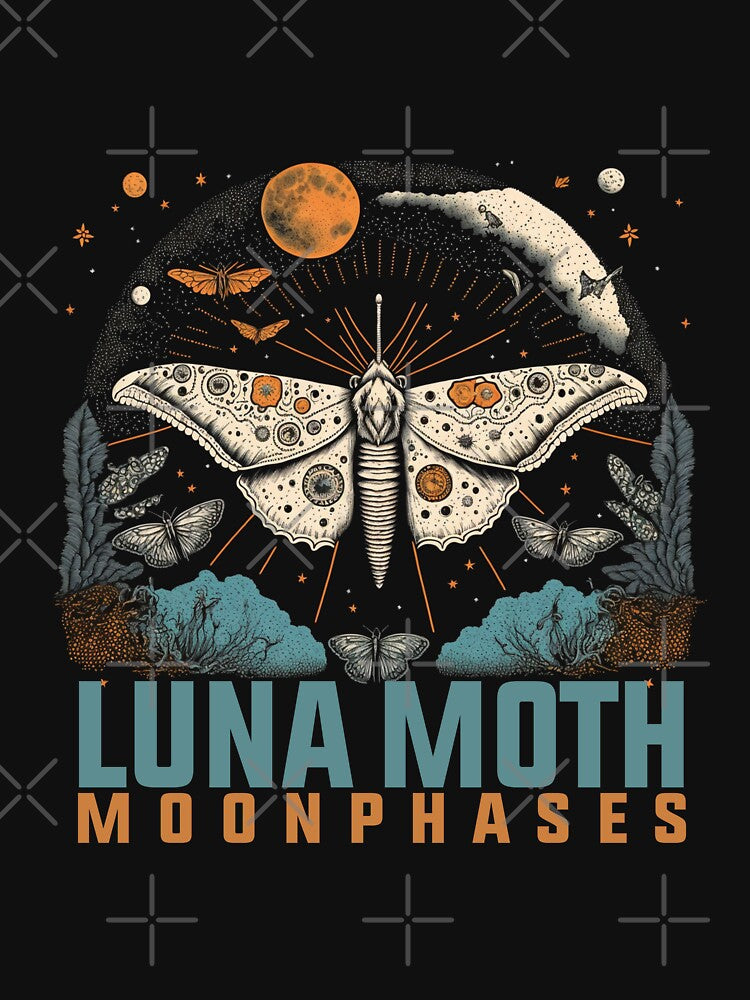 Moon Phases Luna moth by Snoopytheking T-Shirts, Hoodie, Sweatshirt | BlankRebels.com (Image 3)