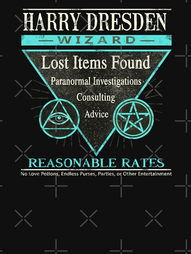 Harry Dresden - Wizard - Reasonable Rates by writtenwordnerd T-Shirts, Hoodie, Sweatshirt | BlankRebels.com (Image 3)