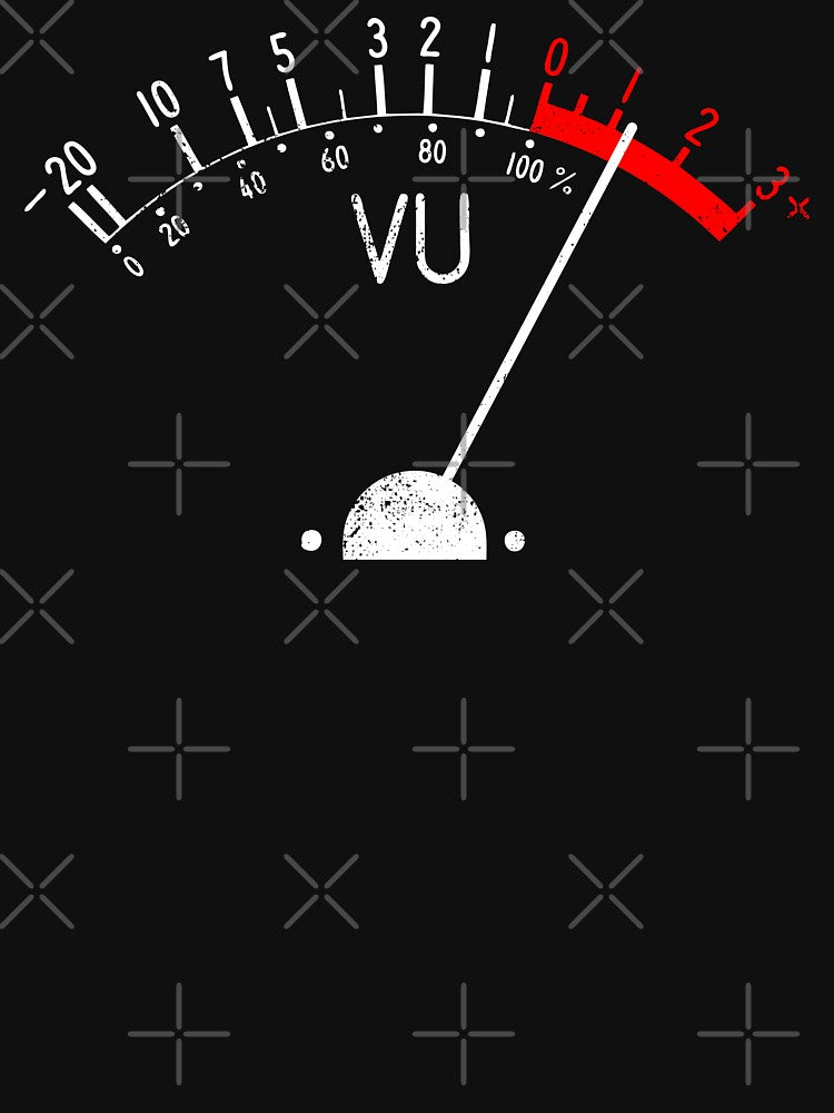 Vintage VU Meter (distressed white) by siggyspatsky