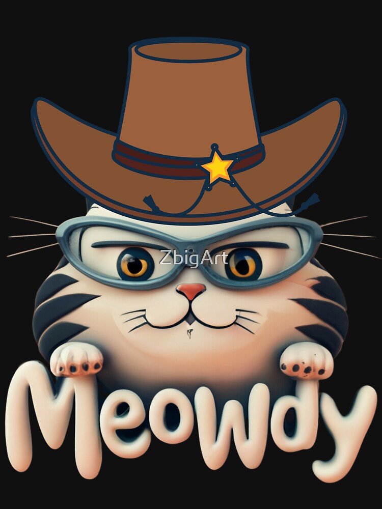 Cowboy cat Meowdy by ZbigArt T-Shirts, Hoodie, Sweatshirt | BlankRebels.com (Image 3)